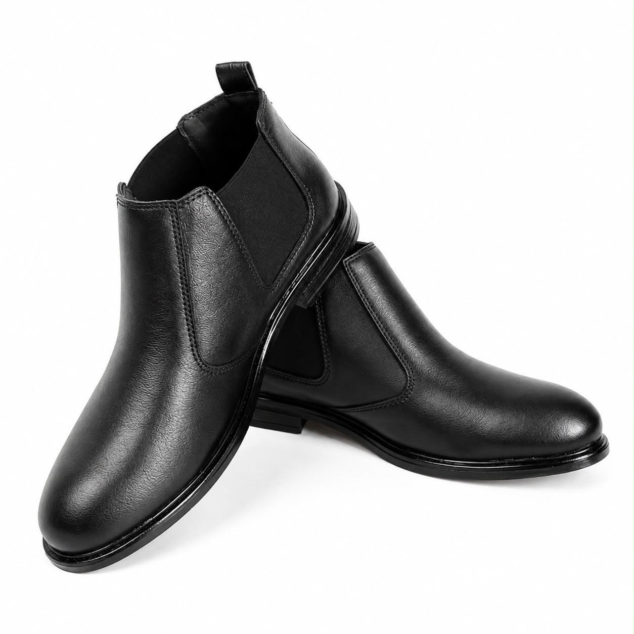 Men's Black Chelsea Boots – Classic Leather Slip-On Ankle Boots