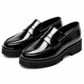 Rogue Black Chunky Shiny Loafers