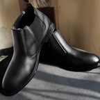 Men's Black Chelsea Boots – Classic Leather Slip-On Ankle Boots
