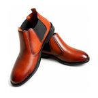 Men's Brown Chelsea Boots – Classic Leather Slip-On Ankle Boots