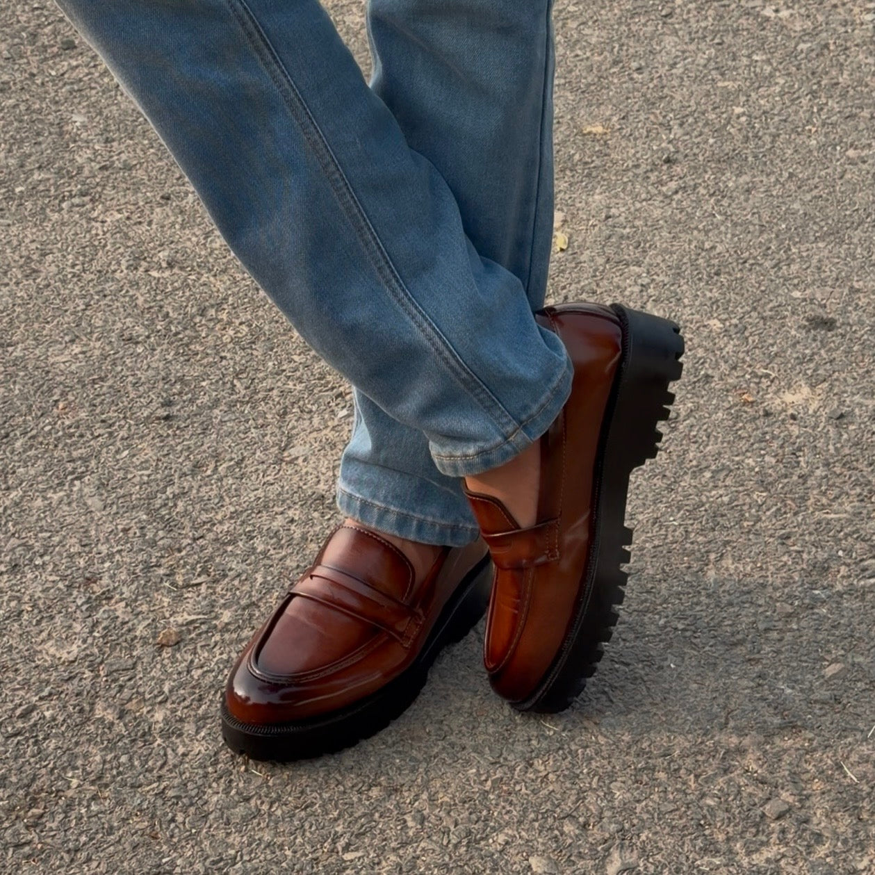 Rogue Brown Chunky Loafers