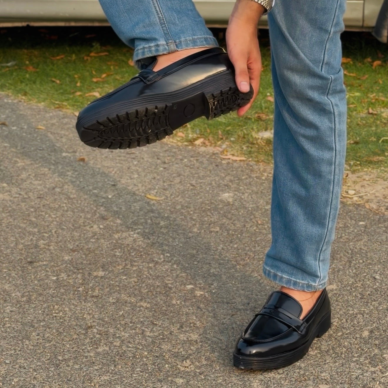 Rogue black Chunky Loafers