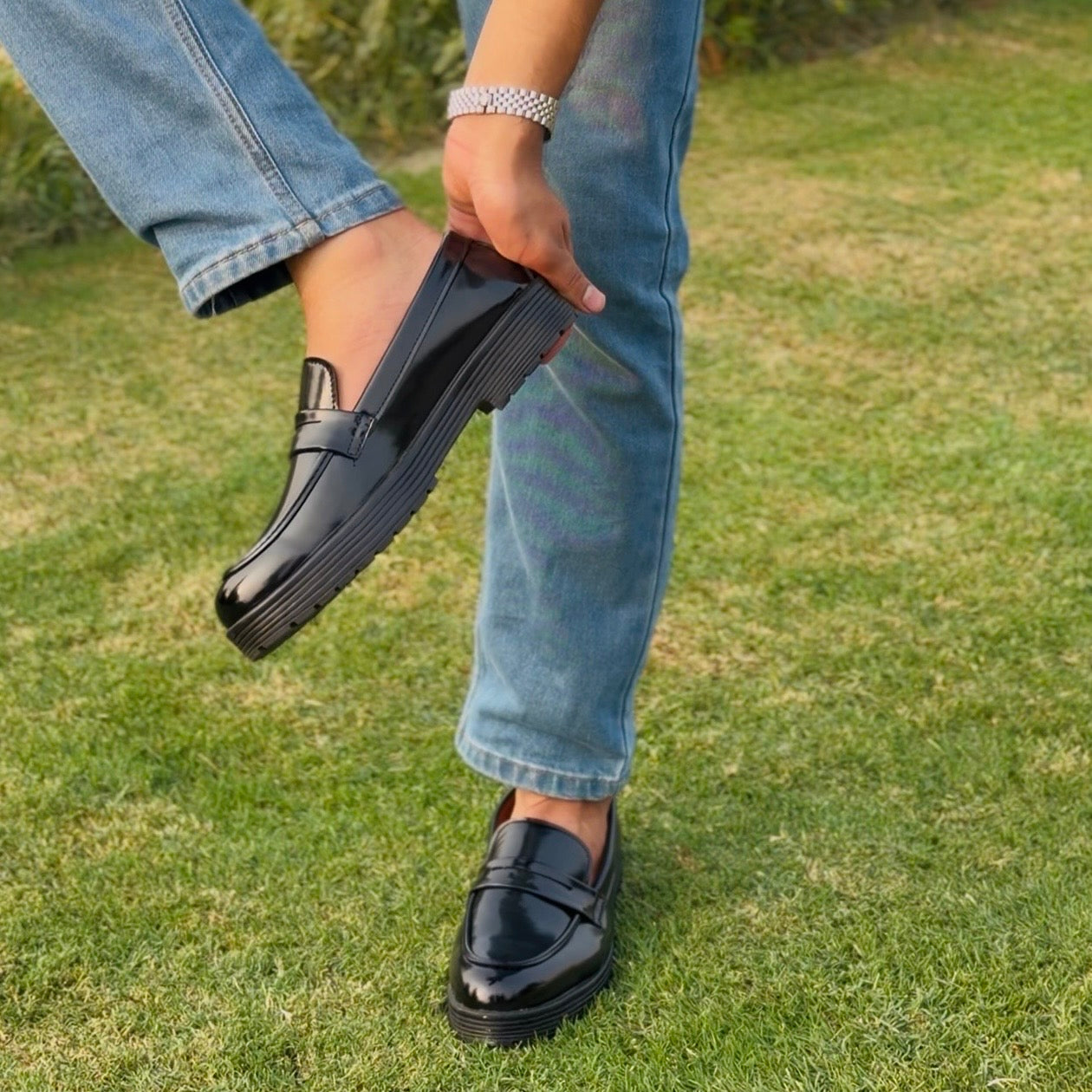 Rogue black Chunky Loafers