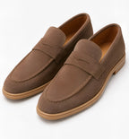 Premium Brown Suede Loafers