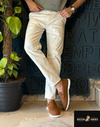 Men's Tan Camel Suede Slip-On Loafers with White Sole