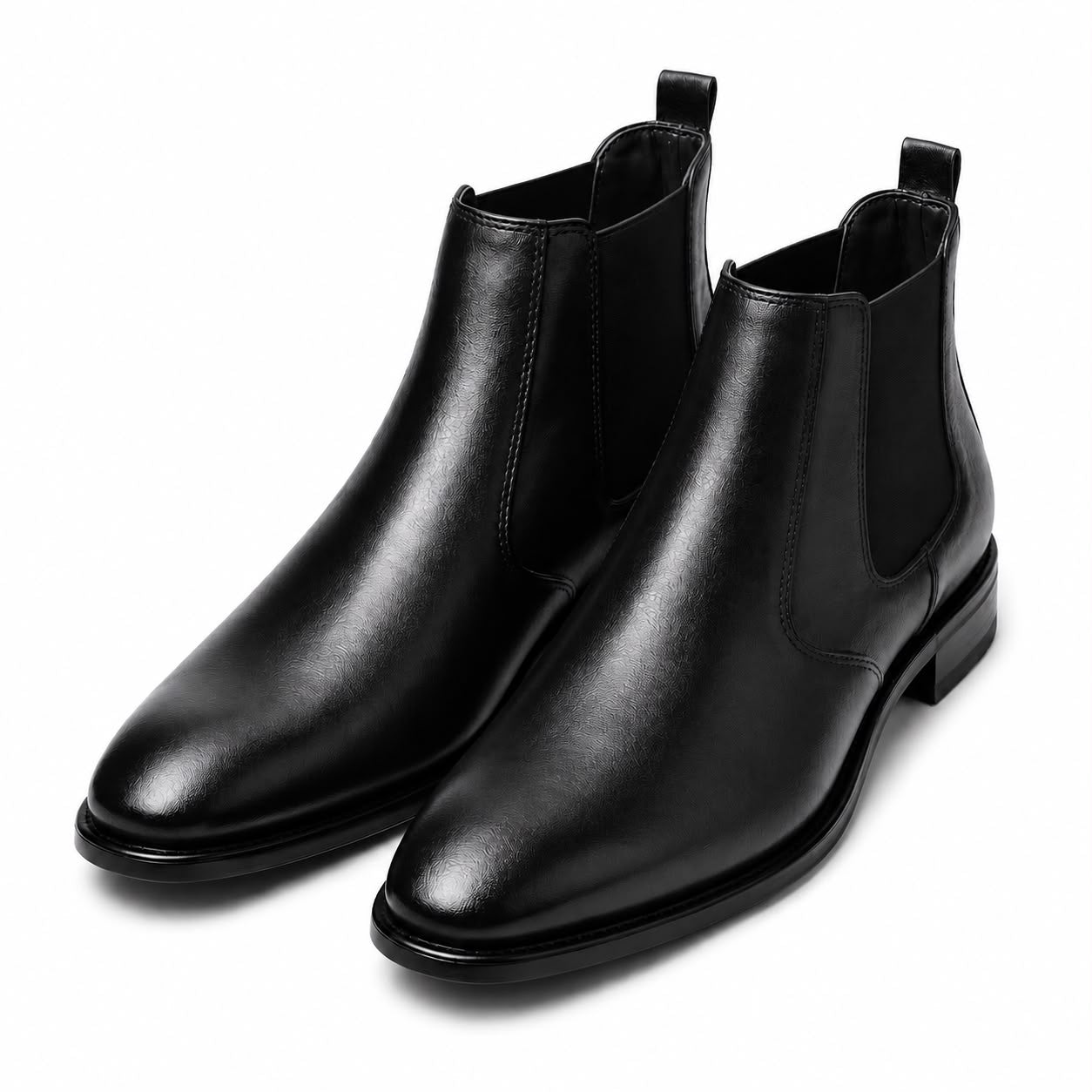 Men's Black Chelsea Boots – Classic Leather Slip-On Ankle Boots